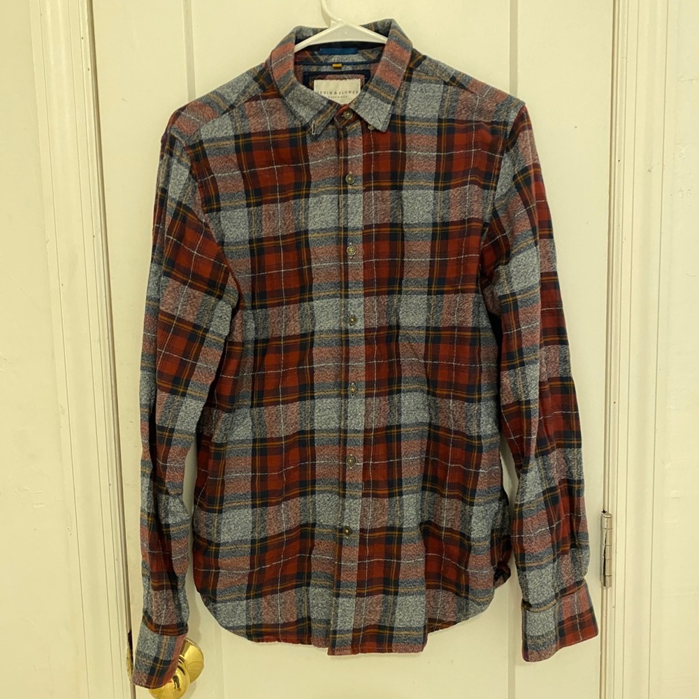 Denim & Flower Flannel Shirt
